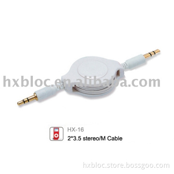 Retractable MP3 Audio Cable